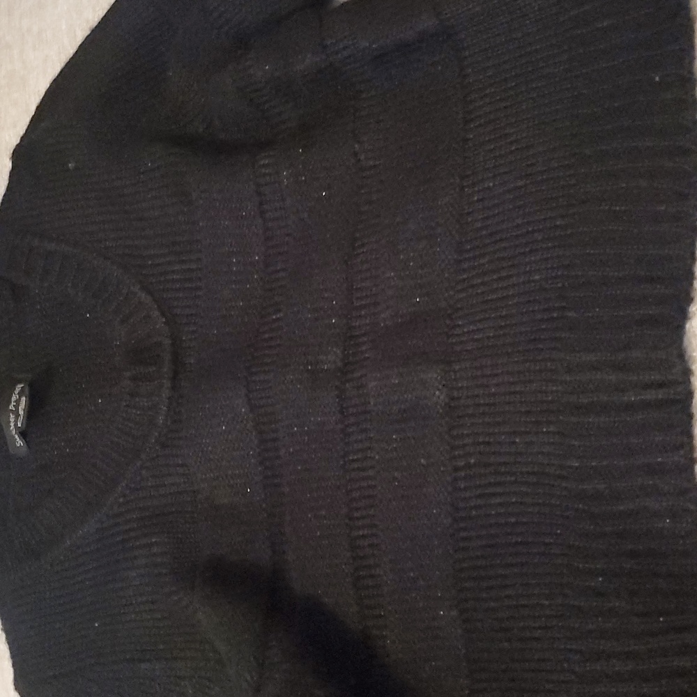 Sweater Project Black Crop Top Sweater - Picture 2 of 4